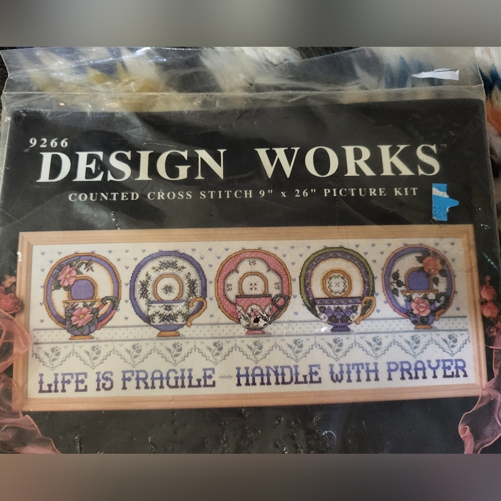 Vintage Counted cross stitch 9x26 picture kit by design works - Picture 4 of 5